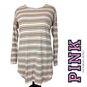 PINK Victoria's Secret Colorful Patterned Tunic Long Sleeve - 6128